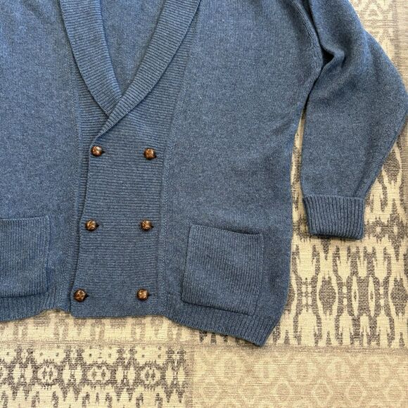 The Scotch House Men’s CARDIGAN Collar 100% Lambswool MADE IN SCOTLAND L XL - Picture 4 of 11